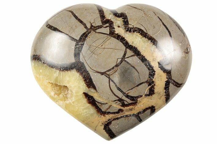 Polished Septarian Heart - Madagascar #156638